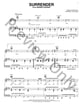 Surrender piano sheet music cover